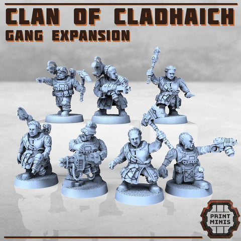 Clan of Cladhaich - Expansion Gang - HamsterFoundry - Print Minis