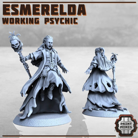 Esmerelda - Working Psychic - HamsterFoundry - Print Minis