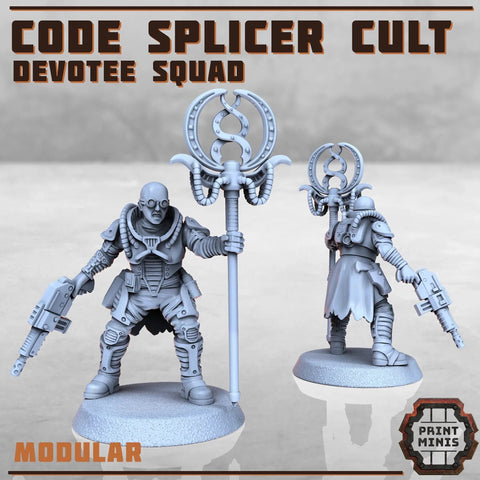 Code Splicer Cult - Complete Devotee Squad Print Minis
