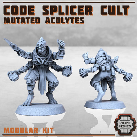 Code Splicer Cult - Acolytes Print Minis