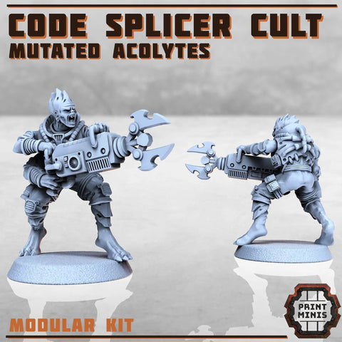 Code Splicer Cult - Acolytes Print Minis