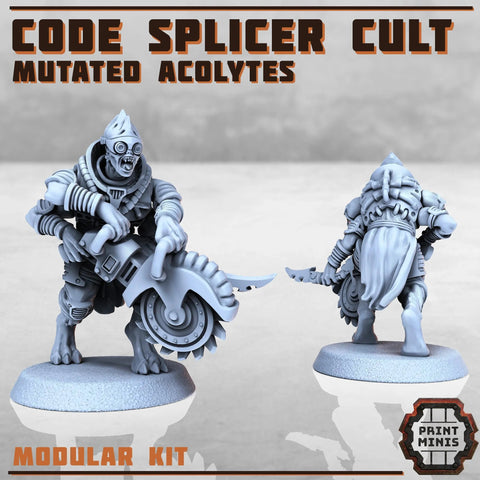 Code Splicer Cult - Acolytes Print Minis