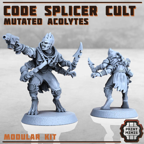 Code Splicer Cult - Acolytes Print Minis