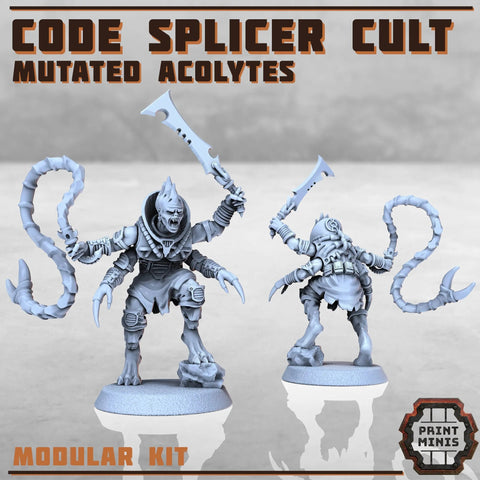 Code Splicer Cult - Acolytes Print Minis