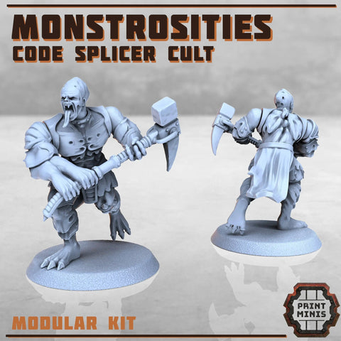 Monstrosites Code Splicer Cult Print Minis