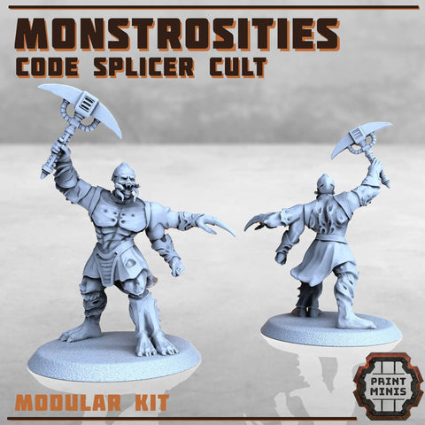 Monstrosites Code Splicer Cult Print Minis