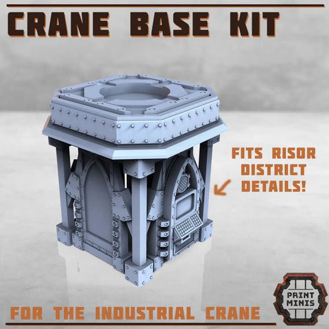 Industrial Crane with standalone base Print Minis