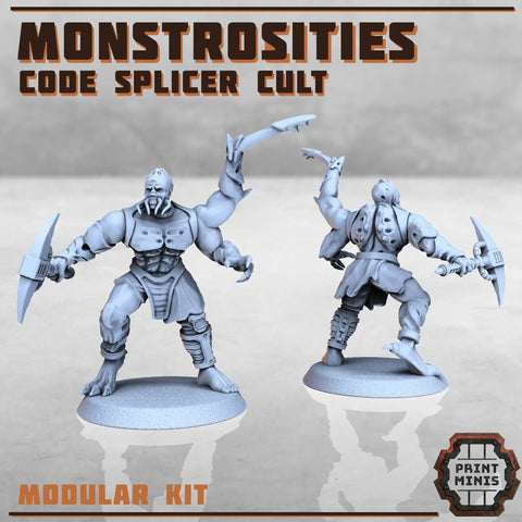 Monstrosites Code Splicer Cult Print Minis