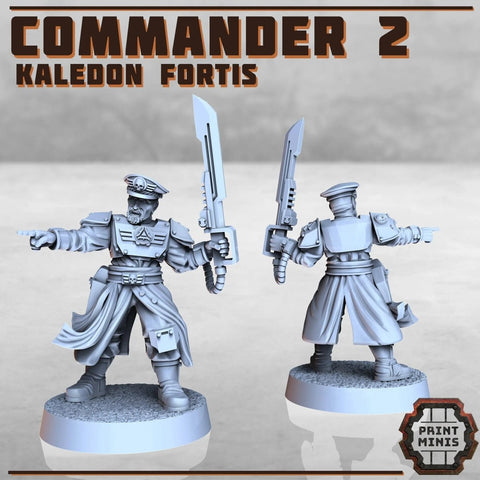 Kaledon Fortis - Commander 2 - HamsterFoundry - Print Minis