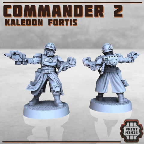 Kaledon Fortis - Commander 2 - HamsterFoundry - Print Minis