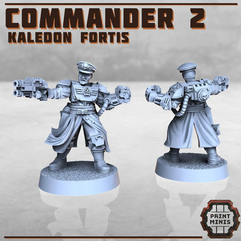 Kaledon Fortis - Commander 2 - HamsterFoundry - Print Minis