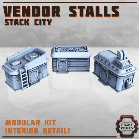 Market Vendor Stalls - HamsterFoundry - HamsterFoundry