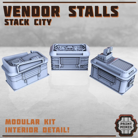 Market Vendor Stalls - HamsterFoundry - HamsterFoundry