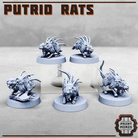 Putrid Rats - HamsterFoundry - Print Minis