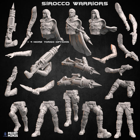 Sirocco Desert Warriors - HamsterFoundry - Print Minis