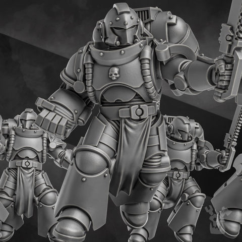 Space Knights Storm Squad with Jetpacks - HamsterFoundry - HamsterFoundry