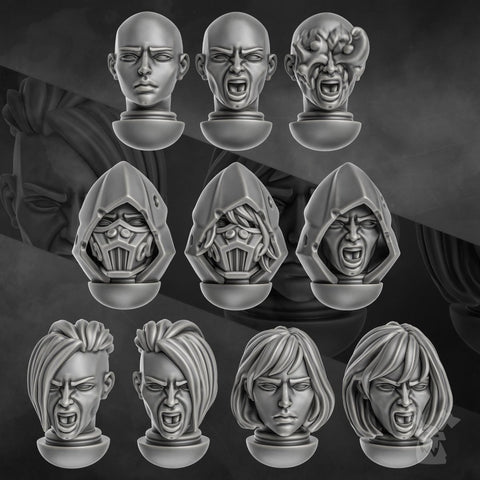 Unholy Space Coven - Extra Heads - HamsterFoundry - HamsterFoundry