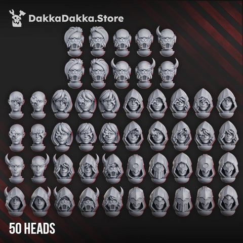 Unholy Space Coven - Extra Heads set - HamsterFoundry - HamsterFoundry