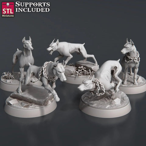 Wild dogs set - HamsterFoundry - STL Miniatures
