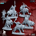 Big Grey Orc Warg Riders 892 - HamsterFoundry - HamsterFoundry