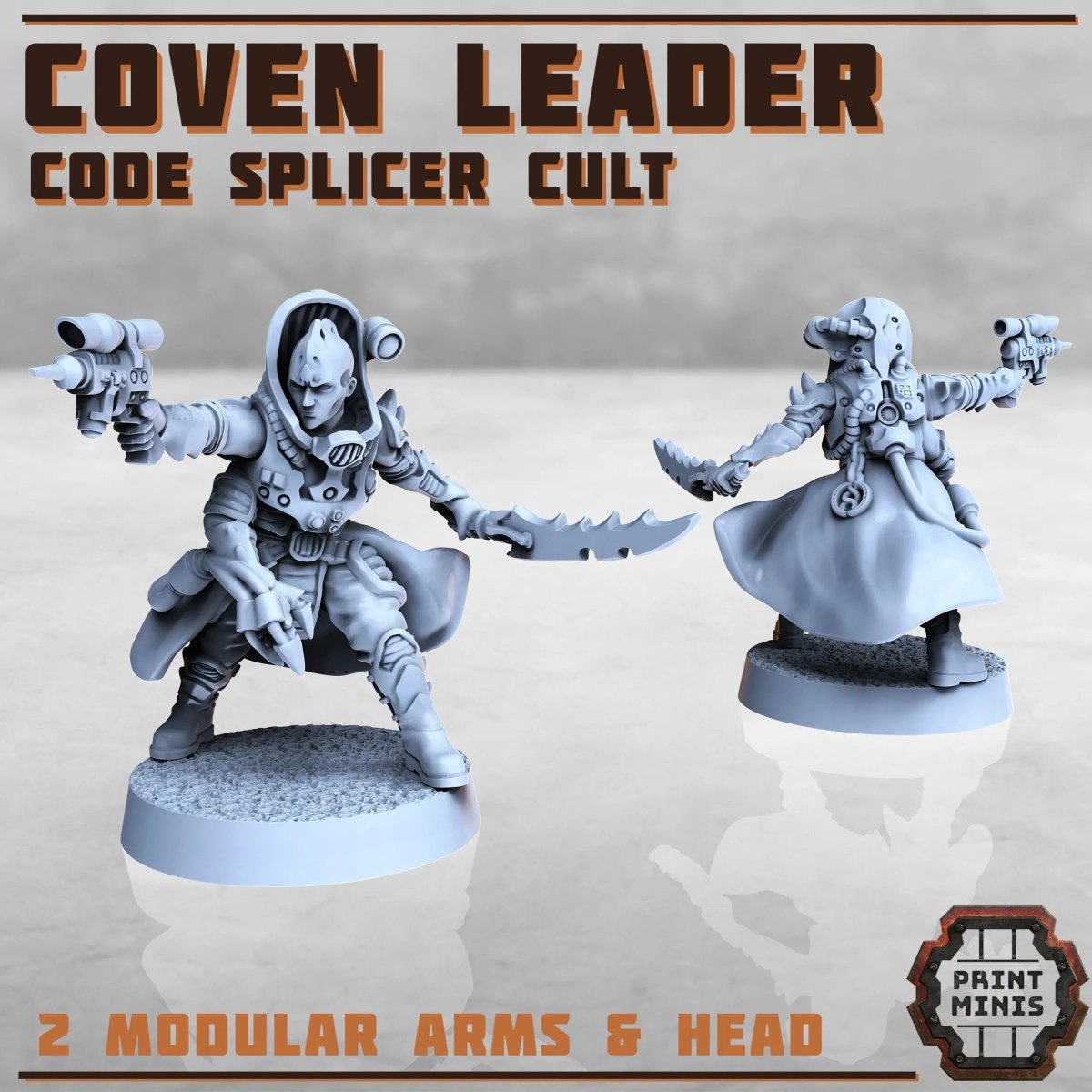 Code Splicer Cult - Coven Leader - HamsterFoundry - Print Minis