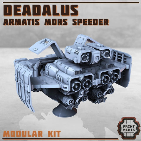 Daedalus Speeder | Armatis Mors Speeder | Print Minis - HamsterFoundry - Print Minis