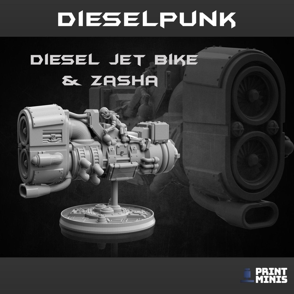 Dieselpunk - Jet Bike and Zasha - HamsterFoundry - HamsterFoundry