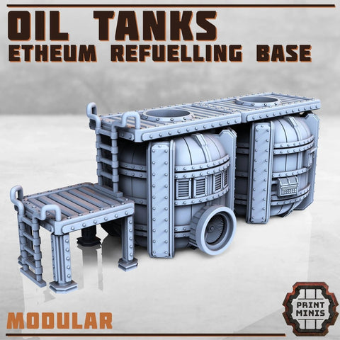 Etheum Oil tanks - HamsterFoundry - Print Minis