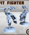 Fighting Pit and Fighters - HamsterFoundry - Print Minis