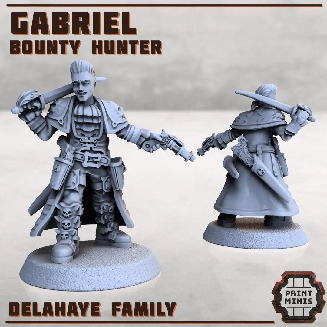 Gabriel - Bounty Hunter (Delanaye Family) - HamsterFoundry - Print Minis