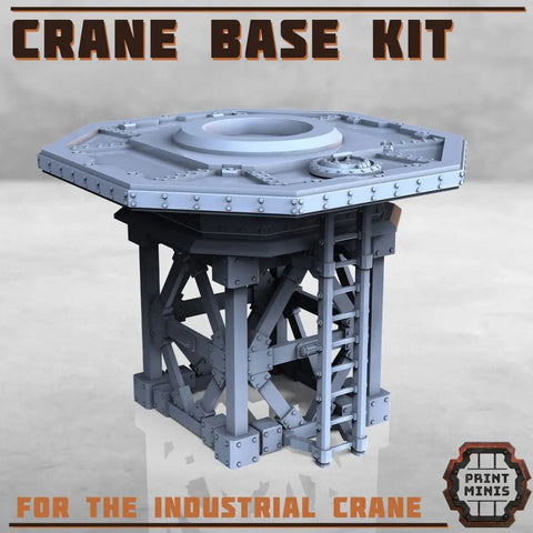 Industrial Crane with standalone base Print Minis