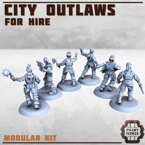 City Outlaws bundle Print Minis