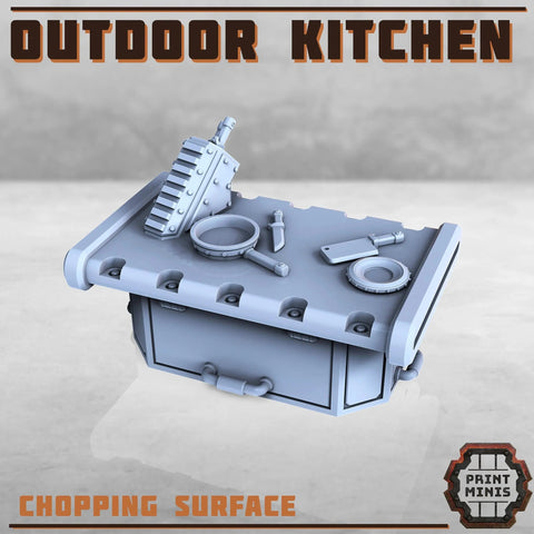 Outdoor Kitchen - Complete set Print Minis
