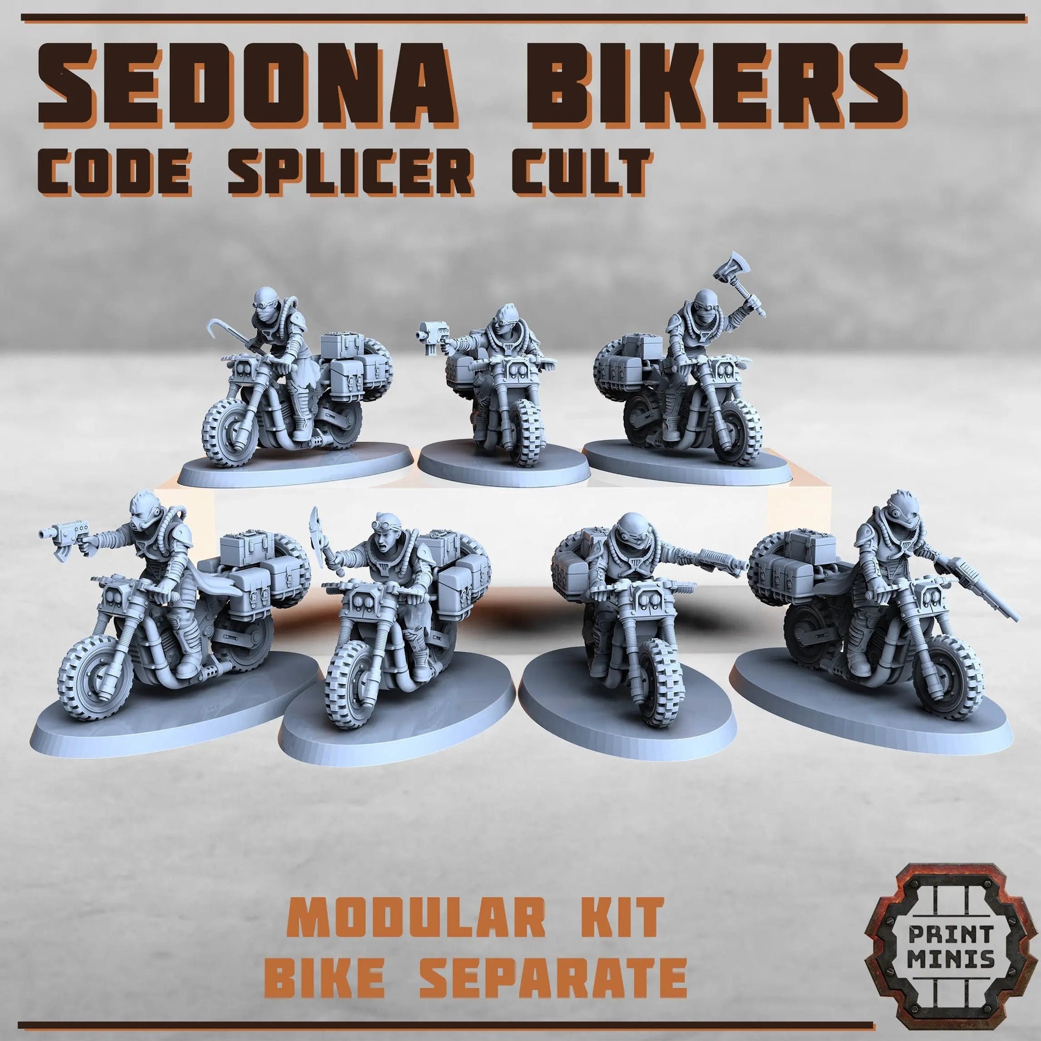 Sedona Bikers - Code splicer Cult Print Minis