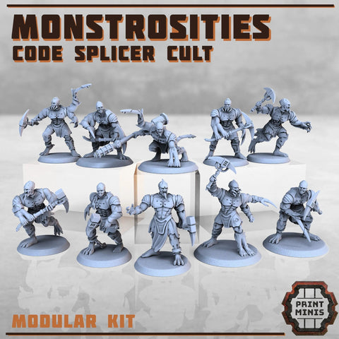 Monstrosites Code Splicer Cult Print Minis