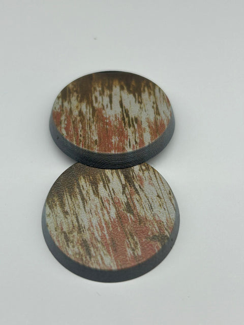 Premium Pre-Printed Miniature Bases - Rusty Floor