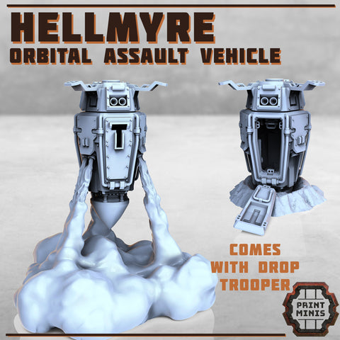 Hellmyre - Orbital Assault Vehicle and Drop Trooper