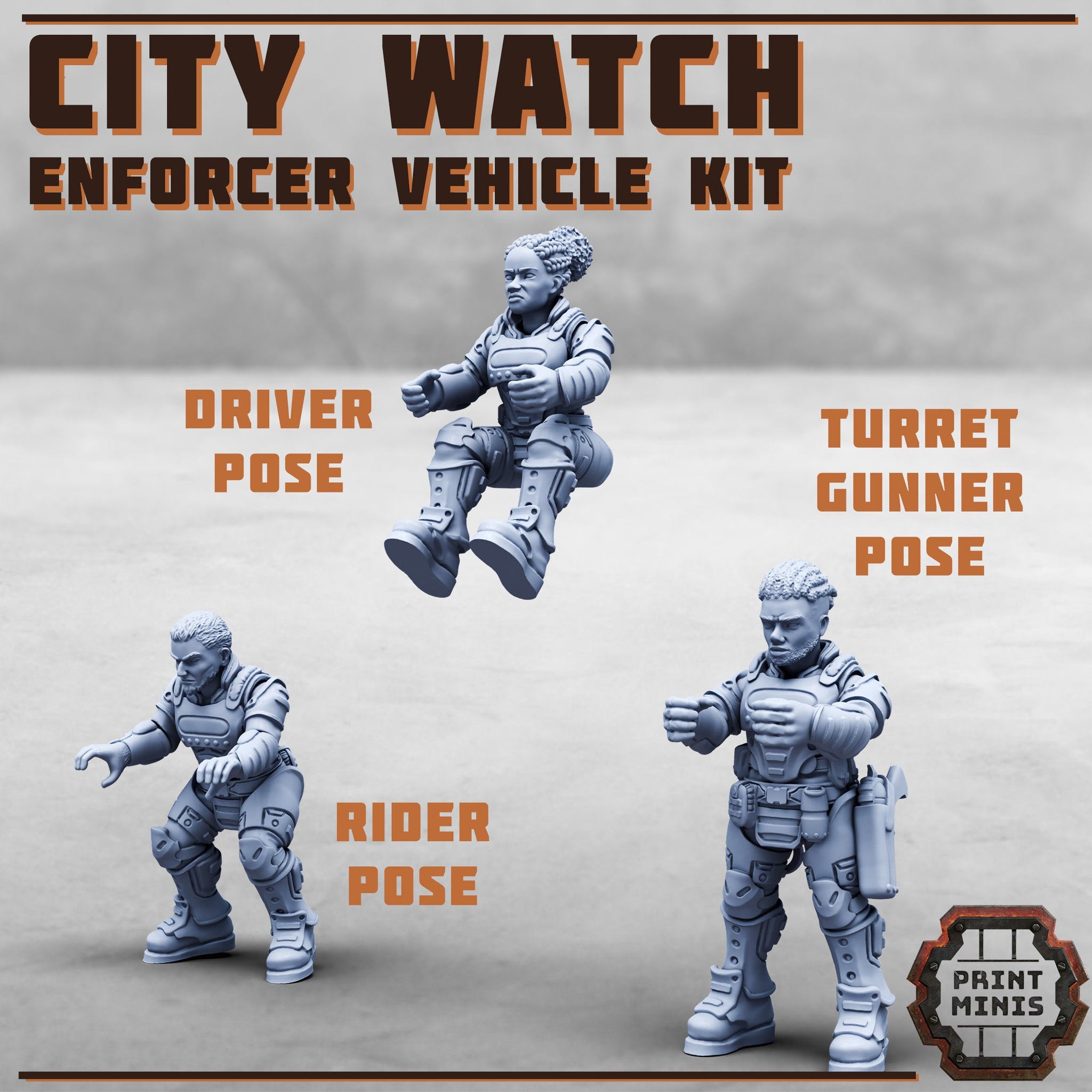 City Watch Enforcer Vehicle poses