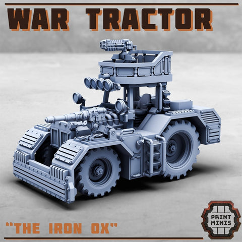 Iron Ox War Tractor - HamsterFoundry - Print Minis