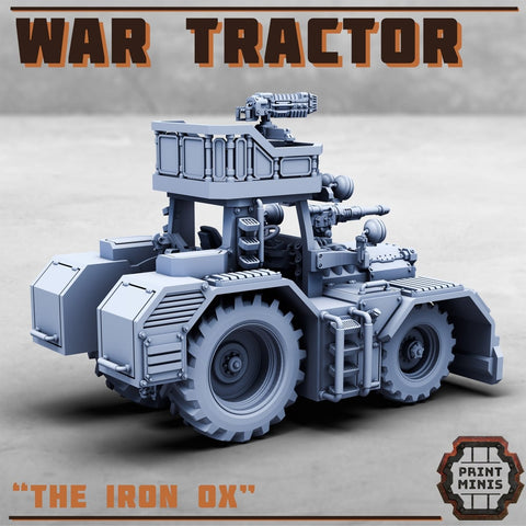 Iron Ox War Tractor - HamsterFoundry - Print Minis