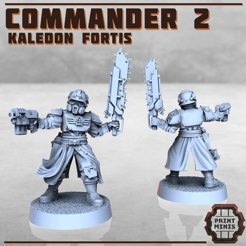 Kaledon Fortis - Commander 2 - HamsterFoundry - Print Minis