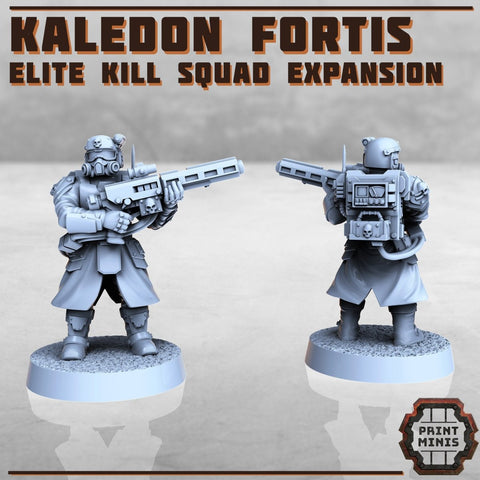 Kaledon Fortis Elite - Expansion pack | Guardsmen proxy | 28mm | GrimDark Troopers - HamsterFoundry - HamsterFoundry