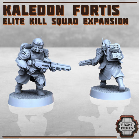 Kaledon Fortis Elite - Expansion pack | Guardsmen proxy | 28mm | GrimDark Troopers - HamsterFoundry - HamsterFoundry