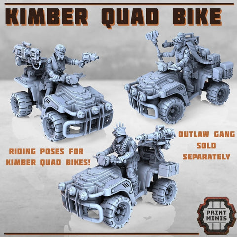 Kimber Quad Bike - Code Splicer Cult - HamsterFoundry - Print Minis