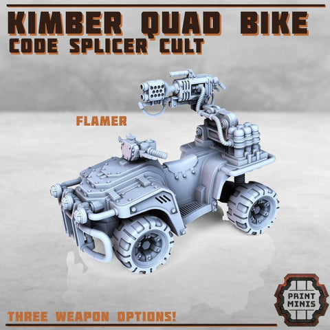 Kimber Quad Bike - Code Splicer Cult - HamsterFoundry - Print Minis