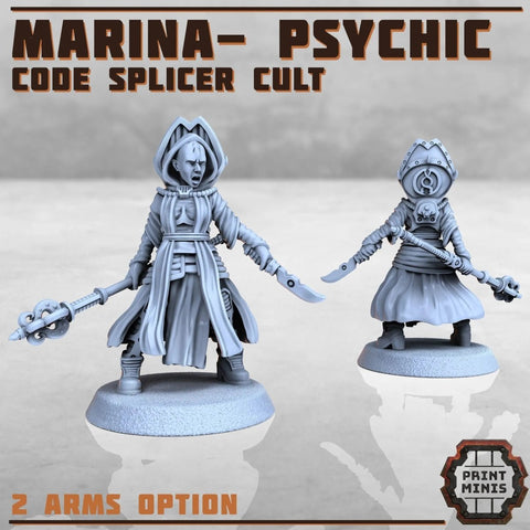 Marina - Code Splicer Cult Psychic - HamsterFoundry - Print Minis