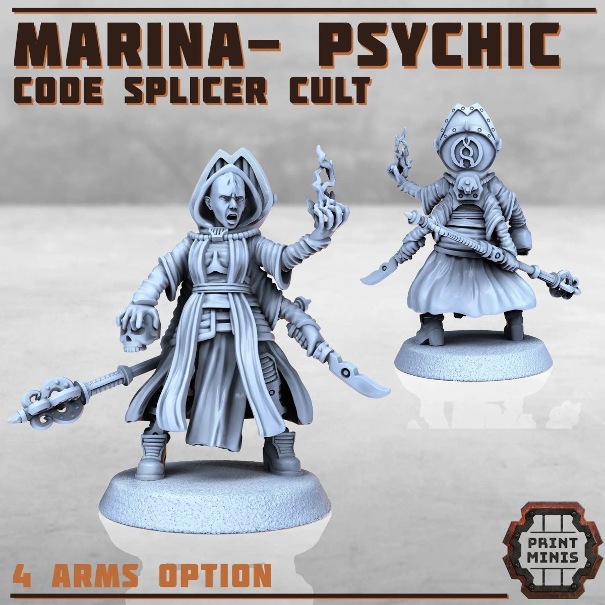 Marina - Code Splicer Cult Psychic - HamsterFoundry - Print Minis