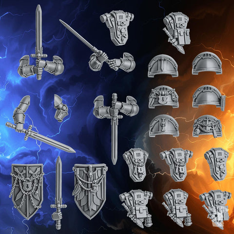 Millennium Wars - Knights of the Circle modular set 2 - HamsterFoundry - HamsterFoundry