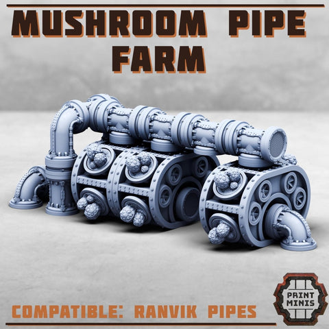 Mushroom Pipe farm - HamsterFoundry - HamsterFoundry