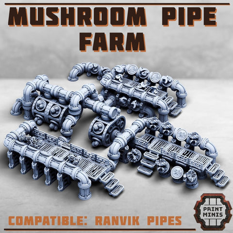 Mushroom Pipe farm - HamsterFoundry - HamsterFoundry